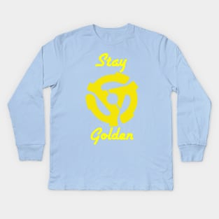 Stay Golden (transparent background) Kids Long Sleeve T-Shirt